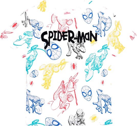 Marvel Spider Man T skjorte Hvit 98 104