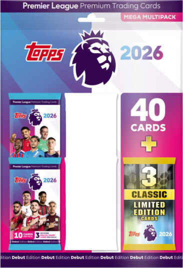 Topps Premier League Mega Pack 25/26 Fotballkort Topps Premier League Mega Pack 25/26 Fotballkort