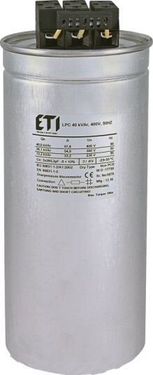 Eti Polam Kondensator Cp Lpc 40 Kvar 400V 50Hz 004656756