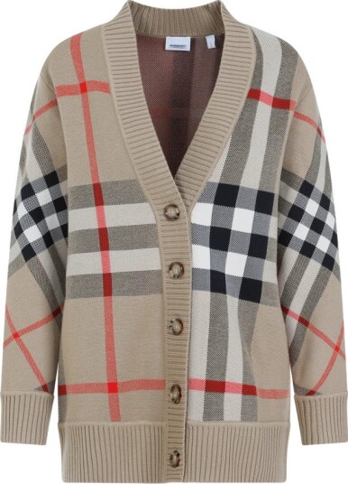 Burberry Dame Strikkevarer Beige XS,