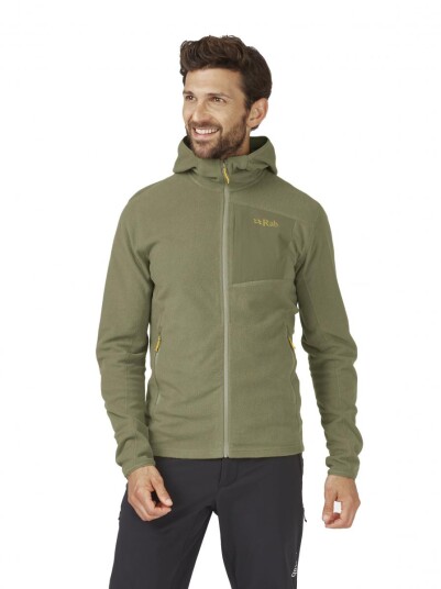 Rab  Tecton Hoody Fleecejakke Herre Lkh Light Khaki M