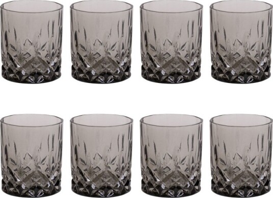 Nova Dynamic Whiskyglass 280ml 8pk Grå