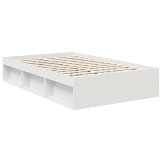  Sengestamme med hodegjerde Hvit 120 x 190 cm Massiv furu