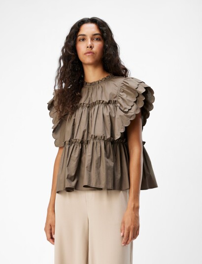 Object Objhope S/L Top Rep Brown 34 Object Objhope S/L Top Rep Brown 34