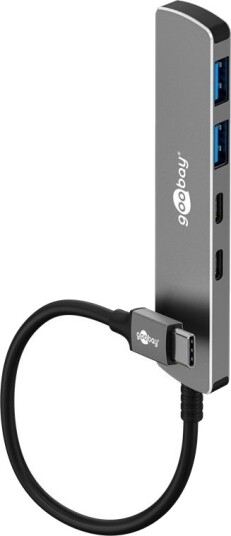 Goobay USB Type-C 3.2 Gen 1 Kabel 0,1 m Grå Aluminium Goobay USB Type-C 3.2 Gen 1 Kabel 0,1 m Grå Aluminium