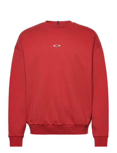 OAKLEY Stacked Metal Sweatshirt - Red - S OAKLEY Stacked Metal Sweatshirt - Red - S