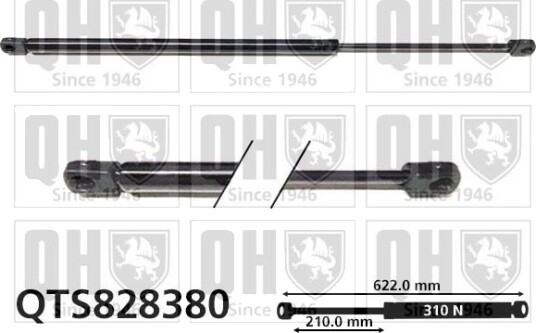 Gassfjær, motorpanser QUINTON HAZELL QTS828380