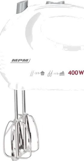MPM MMR-25 Håndmikser 400W Hvit MPM MMR-25 Håndmikser 400W Hvit