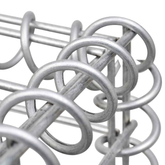 Gabionstolpe 40x40x140 cm jern Silver Gabionstolpe 40x40x140 cm jern Silver