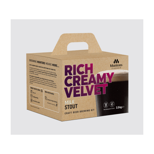 Muntons Rich Creamy Velvet Milk Stout ekstraktsett fra Muntons Flagship serie