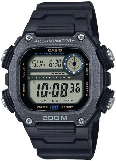 Casio Herreklokke DW 291HX 1AVDF Classic LCD/Resinplast Ø50 mm