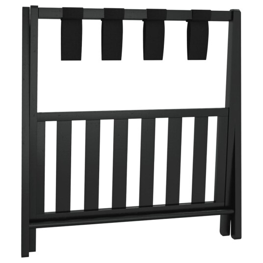 Bagasjestativ svart 68x38x58 cm bambus 356366 Bagasjestativ svart 68x38x58 cm bambus 356366