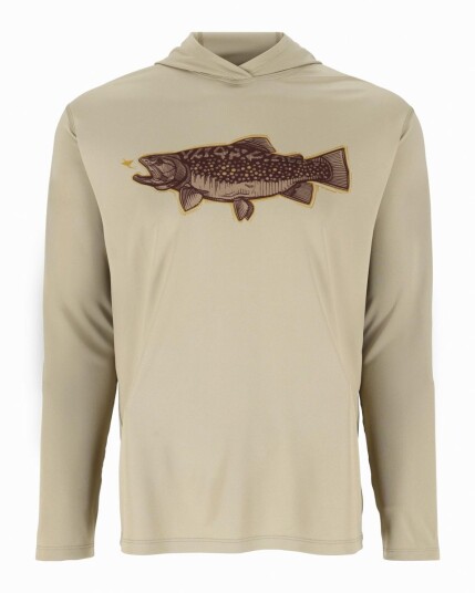Simms Tech Hoody Artist Series Stone Trout Fly Simms Tech Hoody Artist Series Stone Trout Fly