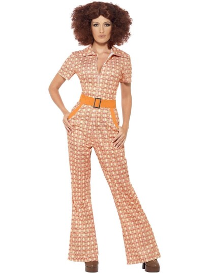 Autentisk 70 Talls Jumpsuit Damekostyme Autentisk 70 Talls Jumpsuit Damekostyme