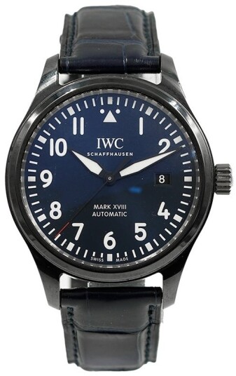 IWC Herreklokke IW324703 Pilots Blå/Lær Ø41 mm