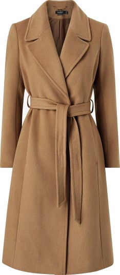 Lauren Ralph Lauren   Kåpe Cashmere Blend wool Wrap 42"   Brun