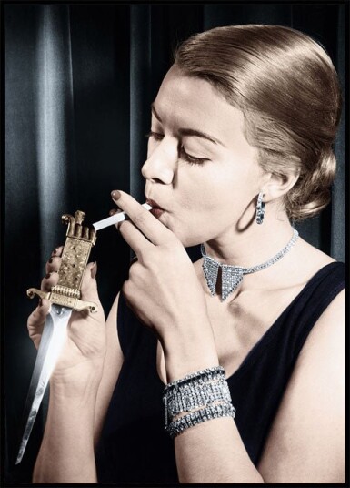 Lighting Cigarette Plakat Plakat / 100x150cm
