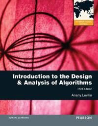Introduction To The Design And Analysis Of Algorithms Av Anany Levitin