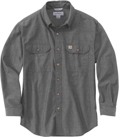 Carhartt Loose Fit Midweight Chambray Skjorte L Grå