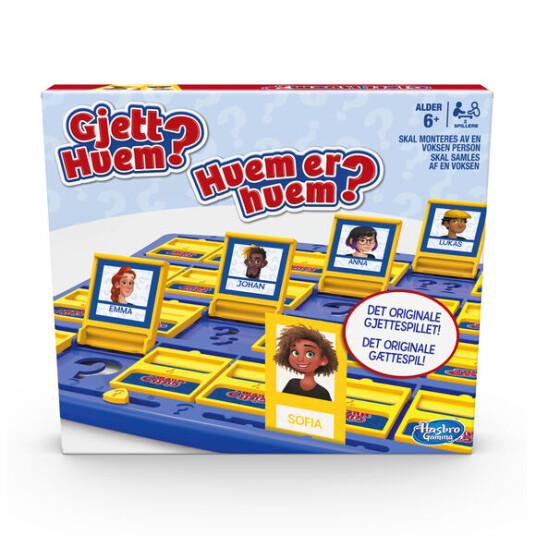 Gjett Hvem? Brettspill for Barn 2-6 Spillere, Hasbro Gjett Hvem? Brettspill for Barn 2-6 Spillere, Hasbro
