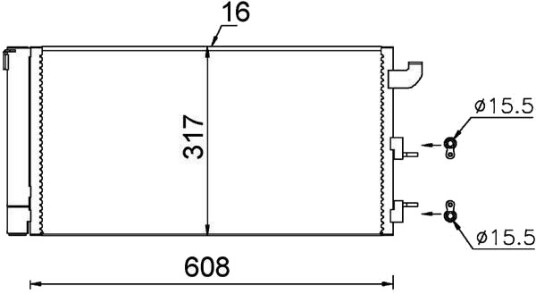 MAHLE AC 710 000S Kondensator, klimaanlegg MAHLE AC 710 000S Kondensator, klimaanlegg