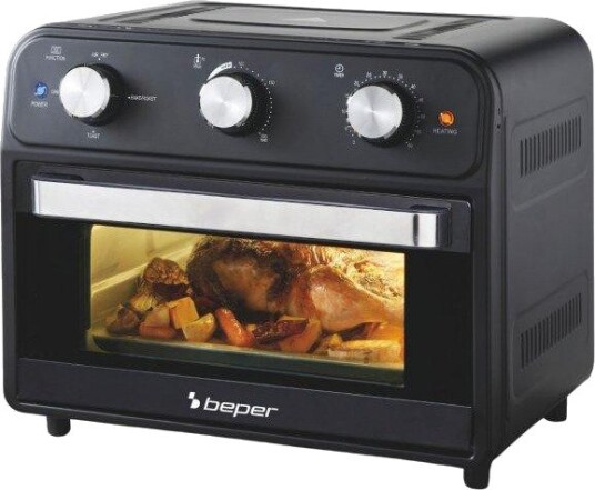 Beper P101FRI024 Multifunksjons Airfryer - 24L, 4 funksjoner - Svart