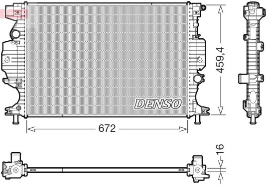 Radiator DENSO DRM10121 Radiator DENSO DRM10121