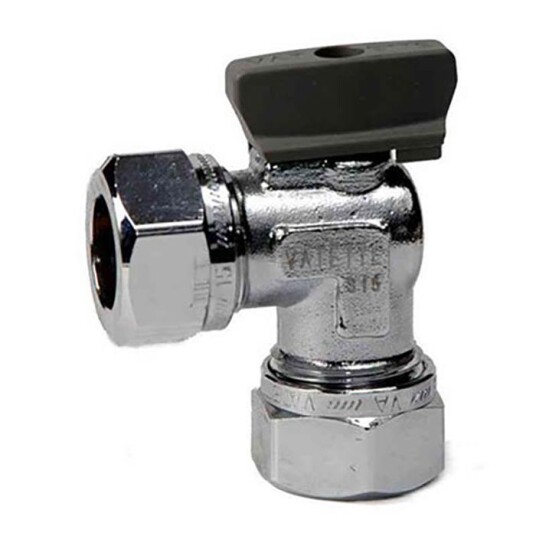 Vatette FG074050005 Kuleventil vinkel forkrommet med vrider CU CU 15 m Installasjon Vatette FG074050005 Kuleventil vinkel forkrommet med vrider CU CU 15 m Installasjon