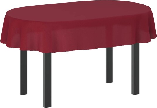 vidaXL Bordduk 5 stk. Oval Vinrød 130 x 180 cm vidaXL Bordduk 5 stk. Oval Vinrød 130 x 180 cm