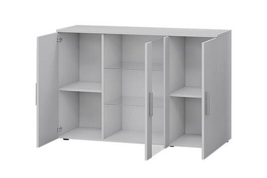 Soho Kommode 41x120 cm LED belysning   Eik/Svart/Hvit