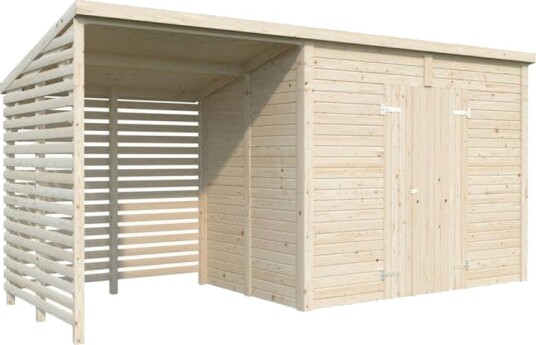 Redskapsbod Palmako Leif 4,5 + 2,9 m2 Redskapsbod Palmako Leif 4,5 + 2,9 m2