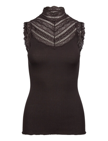 Rosemunde Rwbenita Silk Sl Turtleneck Lace To - Brown - S Rosemunde Rwbenita Silk Sl Turtleneck Lace To - Brown - S