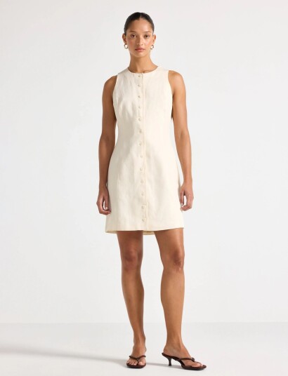 Lindex Sleeveless Minidress   Beige   40