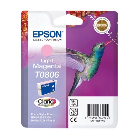 Epson T0806 Blekkpatron - Lys magenta