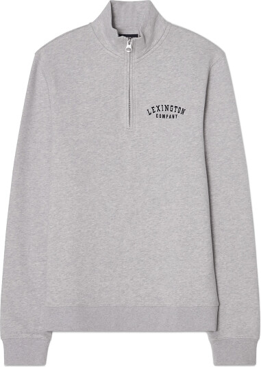 Lexington Clothing Organic Cotton Half Zip Sweater Grey XL Lexington Clothing Organic Cotton Half Zip Sweater Grey XL