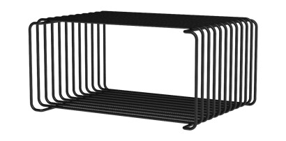 Montana Panton Bokhylle i Ståltråd Halvhøy 05 – Svart 17,2 cm x 25,7 cm