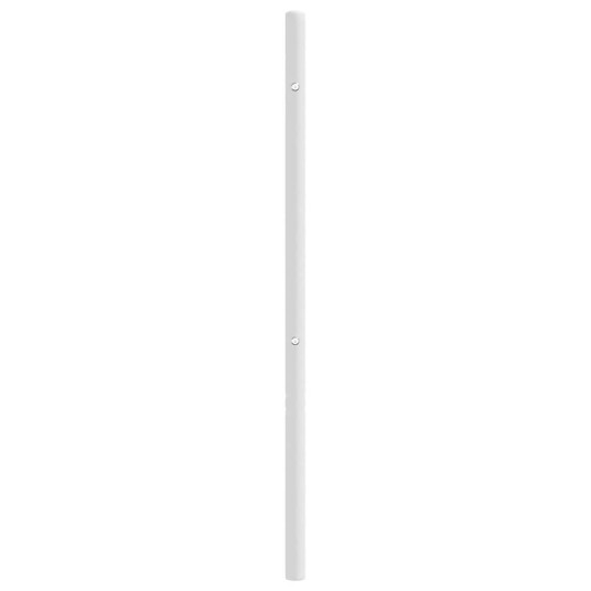 vidaXL Sengegavl i metall hvit 180 cm