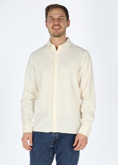 Solid Sdenea Allan Ls Off White 2xl Langarmede Skjorter