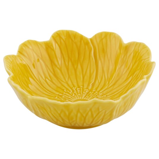 Bordallo Pinheiro Flora skål 17 cm gul Bordallo Pinheiro Flora skål 17 cm gul