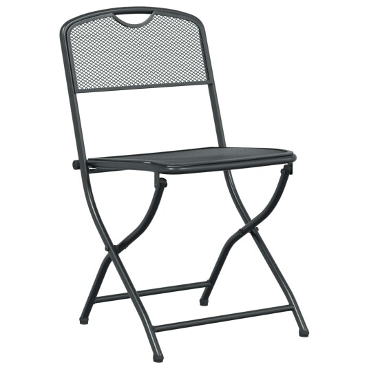 Hagestoler 2 pcs Antrasitt 52,5 x 46 x 82 cm Jern Hagestoler 2 pcs Antrasitt 52,5 x 46 x 82 cm Jern