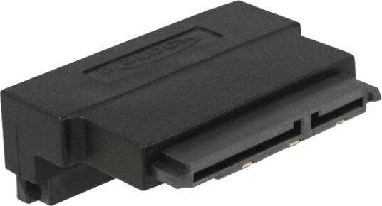 Delock Sata-Adapter Serial Ata 150/300/600 Sata Combi P Oppvinklet Til Sata Combi R Haspe Svart
