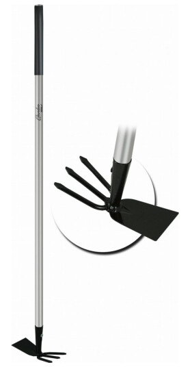 Dedra Rett Hakke Med Gafler, Metallhåndtak, Lengde 114 Cm