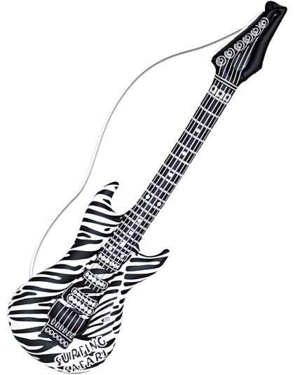 Widmann S.r.l. Oppblåsbar Gitar Zebra
