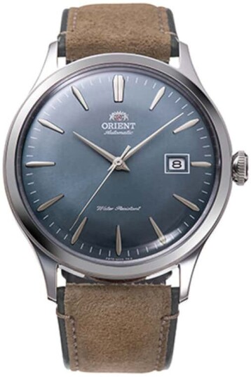Orient Herreklokke RA AC0P03L Bambino Blå/Lær Ø42 mm