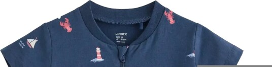 Lindex Pyjama Romper Navy 92