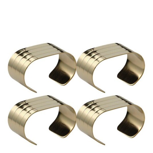 Aida RAW serviettring 4 stk champagne gold Aida RAW serviettring 4 stk champagne gold
