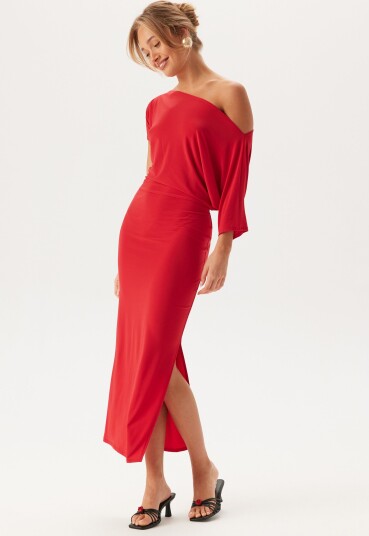 John Zack Off Shoulder Midaxi Dress