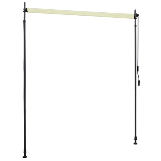 vidaXL Utendørs rullegardin 200x270 cm kremhvit vidaXL Utendørs rullegardin 200x270 cm kremhvit
