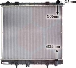 VAN WEZEL 02002173 Radiator motorkjøling
