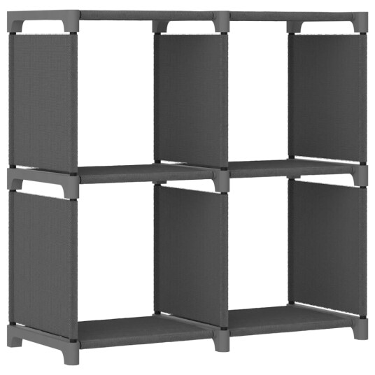 vidaXL Displayhylle med 4 kuber gr? 69x30x72,5 cm stoff vidaXL Displayhylle med 4 kuber gr? 69x30x72,5 cm stoff